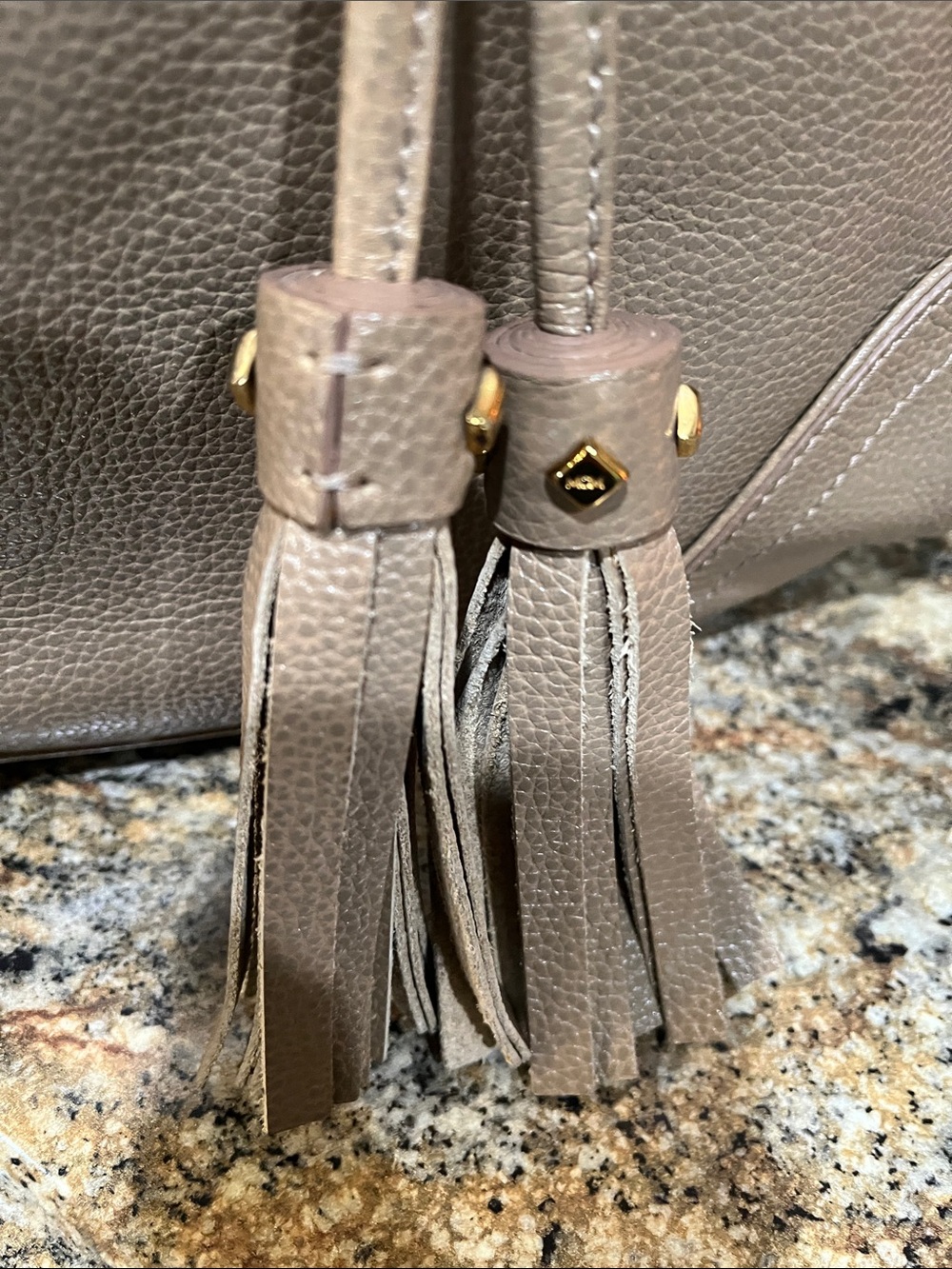MCM leather 2 way Stylish Drawstring Bucket Bag - Picture 9 of 14